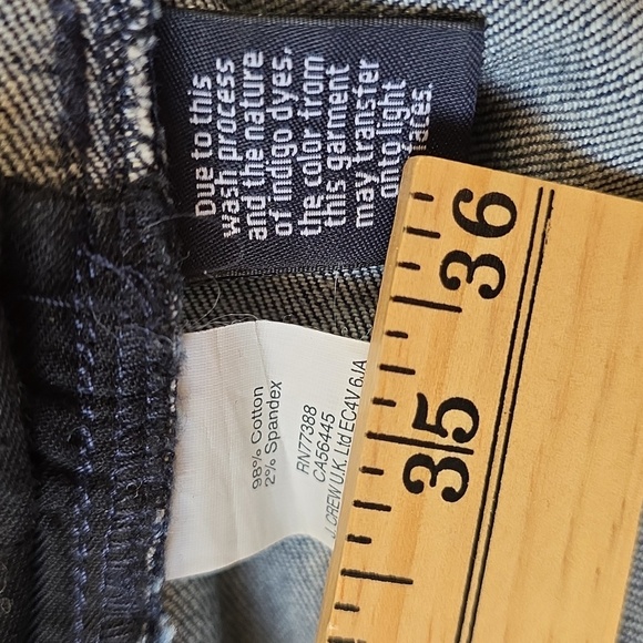J Crew Toothpick polka dot indigo denim ankle jeans size 29 - Picture 13 of 13
